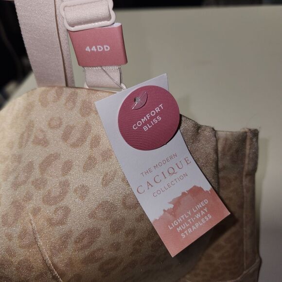 NEW Lane Bryant Cacique Bra 44DD Comfort Bliss Lightly Lined Multi-Way Strapless - Picture 5 of 8